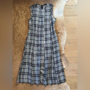 Zara cotton sleeveless minimalist maxi dress M